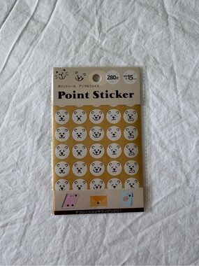 3/$20 ♡ Bear Face Point Stickers